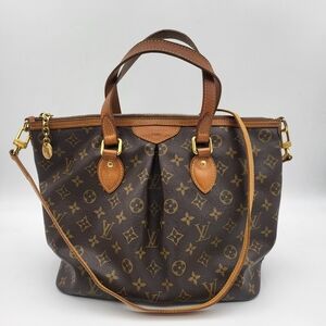 Louis Vuitton Palermo Handbag Monogram Canvas PM..Authentic...